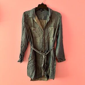 Velvet Heart Denim Shirt Dress